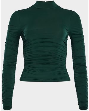 SER.O.YA Dulcie Ruched Top - Green