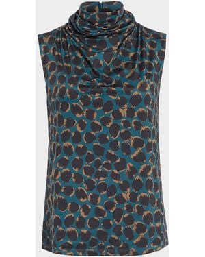 Altuzarra Holt Sleeveless Mock-Neck Top - Green