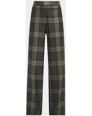 Libertine Arrons Scottish Rose Straight-Leg Pants - Gray