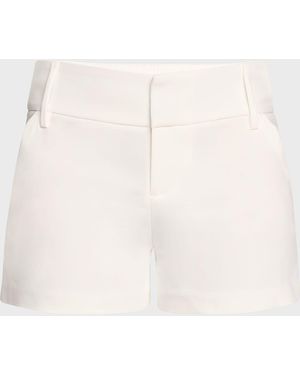 Alice + Olivia Cady Mid-Rise Shorts - Black