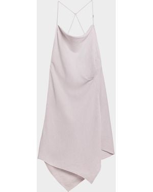 Helmut Lang Open-Back Knot Slip Dress - Pink