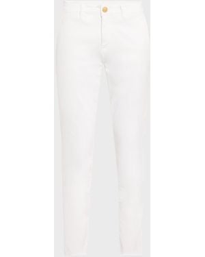 Kobi Halperin Cathy Cropped Slim Stretch Cotton Pants - White