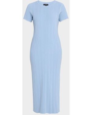 Rag & Bone Harper Printed Midi Dress - Blue