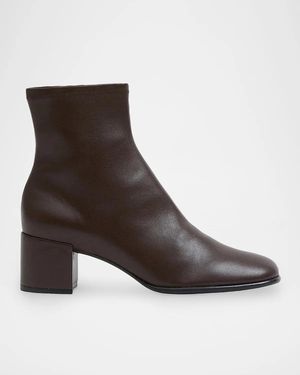 Jonathan Simkhai Bianca Stretch Leather Ankle Boots - Brown