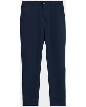 Theory Apos;S Zaine Cotton-Stretch Straight Leg Pants - Blue