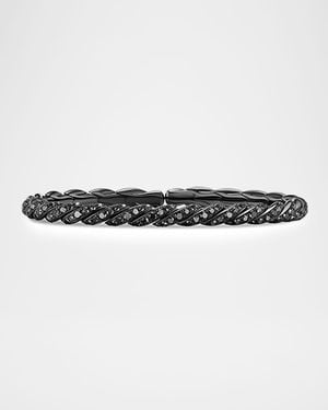David Yurman Sculpted Cable Flex Bracelet With Diamonds - Multicolor