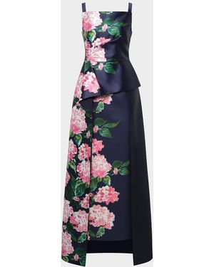 Kay Unger Blaire Hydrangea Walk-Thru Gown - White