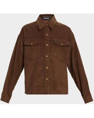 EB DENIM Daniele Corduroy Shirt Jacket - Brown