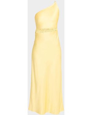 Significant Other Imali Cut-Out One-Shoulder Maxi Dress - Yellow