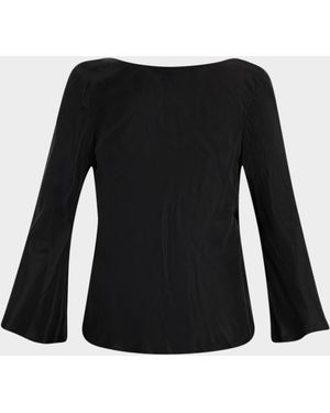 By Malene Birger Laura Backless High-Neck Blouse - Black
