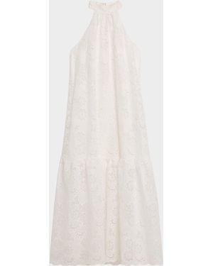 navy blue dress for baby girl White Eyelet Tank main image 1