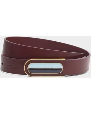 Rag & Bone Lenox Leather Belt - Purple