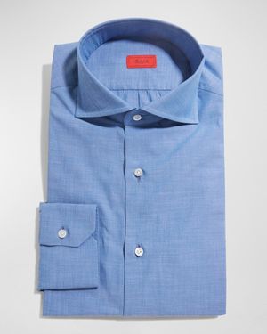 Isaia Chambray Dress Shirt - Blue