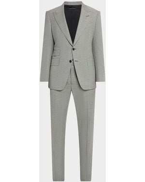 Tom Ford Shelton Nailhead Suit - Gray