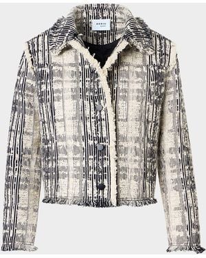 Akris Punto Textured Raw Cotton Denim Jacket - Multicolor