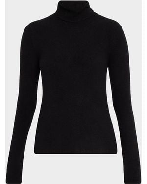 Sergio Hudson Turtleneck Cotton-Cashmere Jersey Sweater - Gray