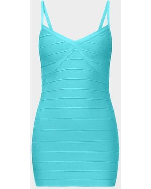 Hervé Léger The After Party Mini Dress - Blue