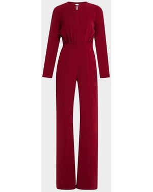 Black Halo Dasha Cutout Jumpsuit - Red