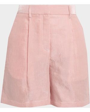 Twp Henry Pinstriped Shorts - Pink