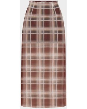 FRAME The Plaid Organza Skirt - Multicolor