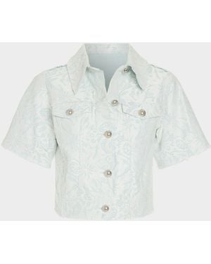 Ramy Brook Winnie Floral Lace Jacket - White