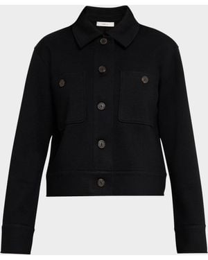 Vince Ponte Knit Jacket - Blue