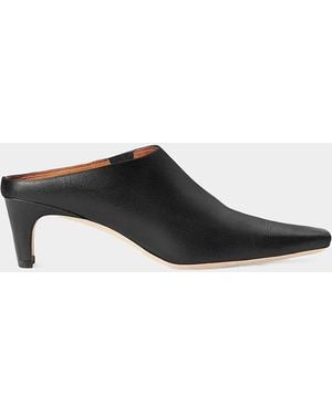 STAUD Wally 55Mm Leather Mules - Black