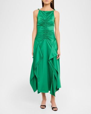 aknvas green dress Evy Taffeta Gown in Our Best Sellers