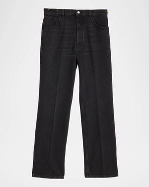 Marni Apos;S Charcoal Denim Flare Jeans - Black