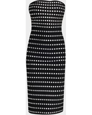 Hervé Léger The Eira Grommet Bandage Dress - Black