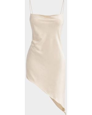 Lamarque Ashley Asymmetric Slip Dress - Gray