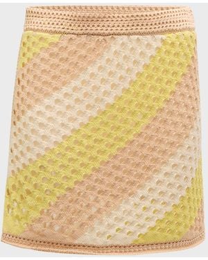 ATM Mercerized Cotton Cord Mini Skirt - Yellow