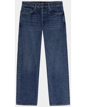 Rails Del Mar Boyfriend Wide-Leg Jeans - Blue