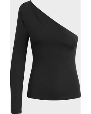 FAVORITE DAUGHTER The Edgy Asymmetric Top - Black