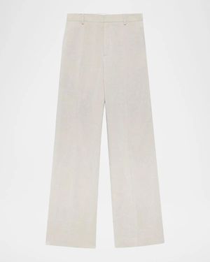 JW Anderson Tailored Linen-Blend Pants - White