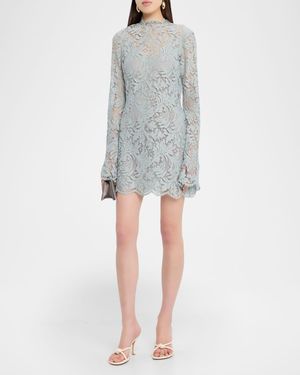 alc blue lace dress A.L.C. Josephine Dress in Brown,Blue