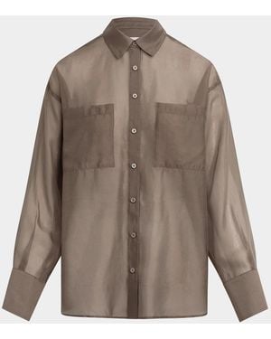 Joe & apos;s Jeans The Organza Boyfriend Shirt - Brown
