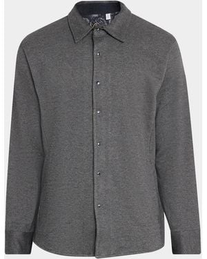 Robert Graham Apos;S Varano Long-Sleeve Shirt Jacket - Gray