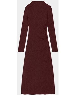 Rails Margaret Ruched Midi Dress - Red