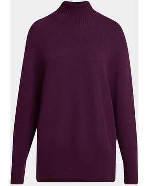 Giorgio Armani Long Cashmere Turtleneck Sweater - Purple