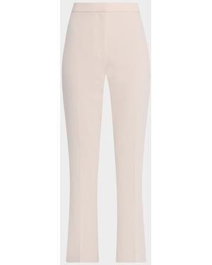 Tahari The Ashton Creased Straight-Leg Pants - White
