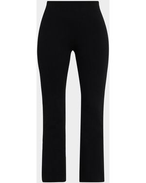 Akris Punto Cindy Jersey Mid-Rise Crop Pants - Black