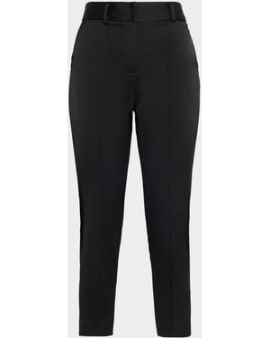 Generation Love Tula Slim-Leg Satin Pants - Black