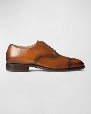Ralph Lauren Apos;S Denver Ii Brogue Leather Oxfords - Brown