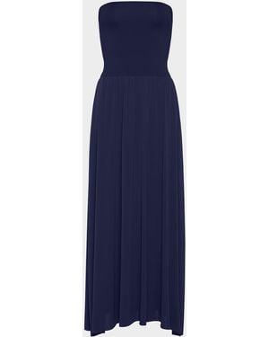 Eres Oda Strapless Maxi Dress - Blue