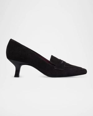 Bernardo 50Mm Safi Leather Loafer Pumps - Black