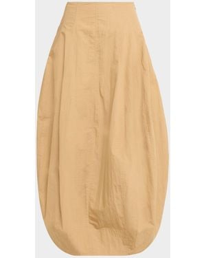 A.L.C. Veda Stretch Cotton Midi Skirt - Natural