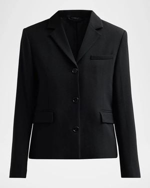 TOTEME Stretch-Wool Blazer - Black