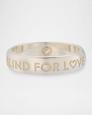 Gucci Blind For Love Band Ring - Natural