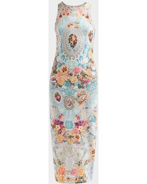 CAMILLA A Taste For Lace Jersey Tank Midi Dress - White